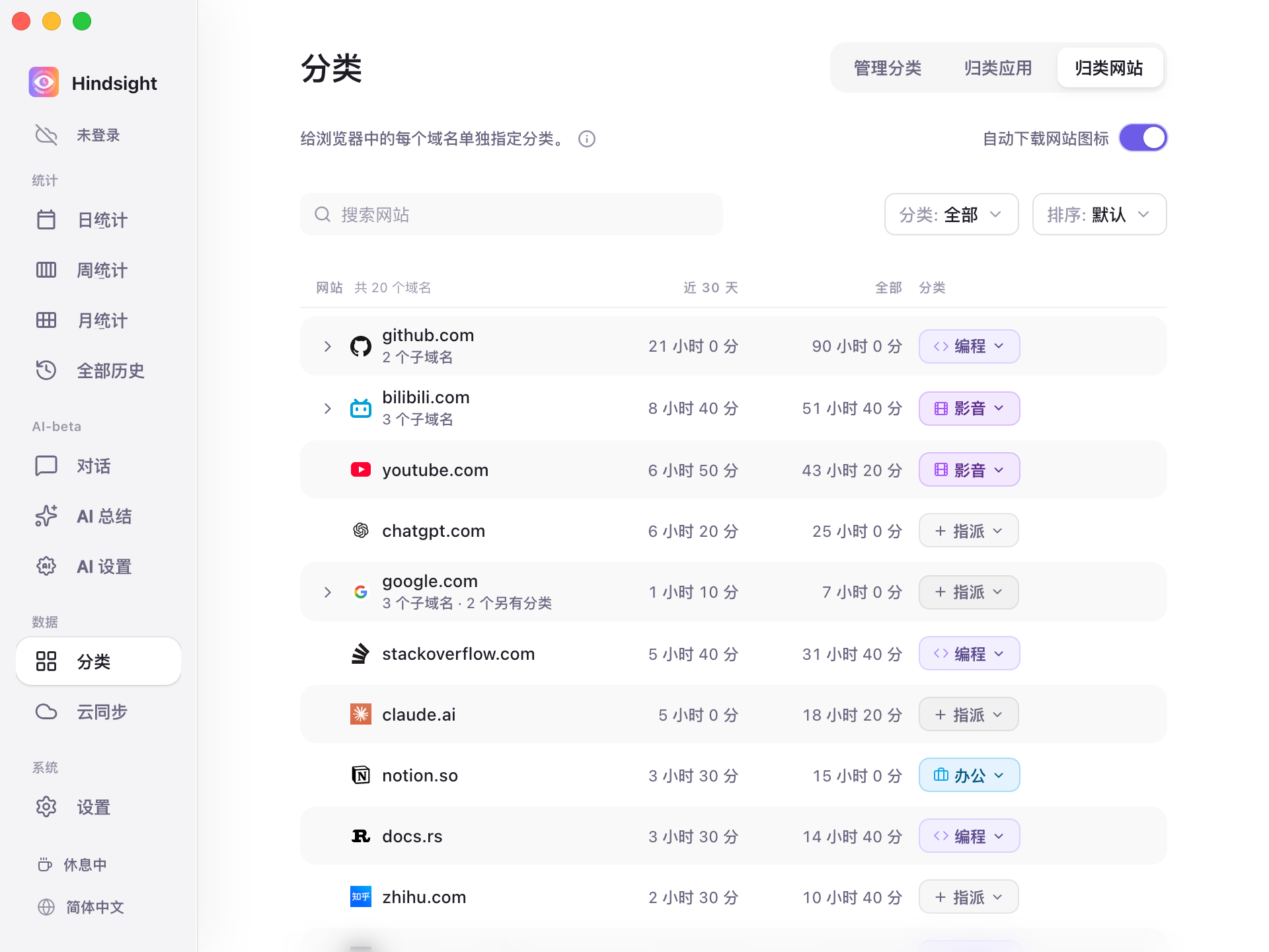 分类页-归类网站